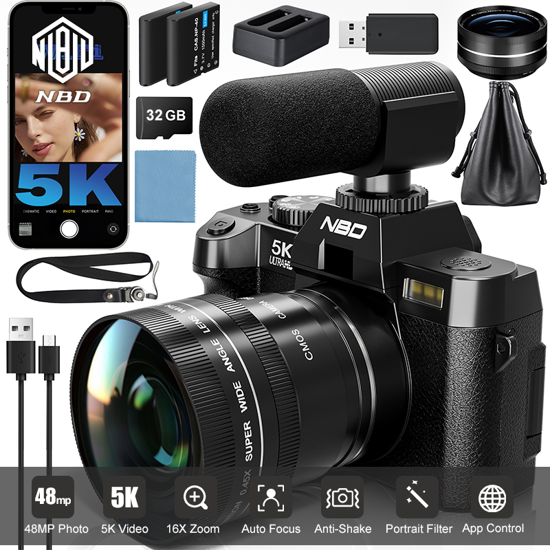 Japanese Lifestyle Vlog - NBD 5K&48MP Digital Cameras Photography 16X