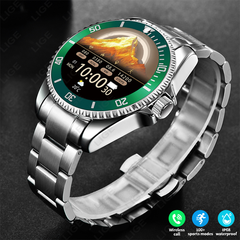 Japanese Man Lifestyle - LIGE 2026 Style Luxury Smart Watch