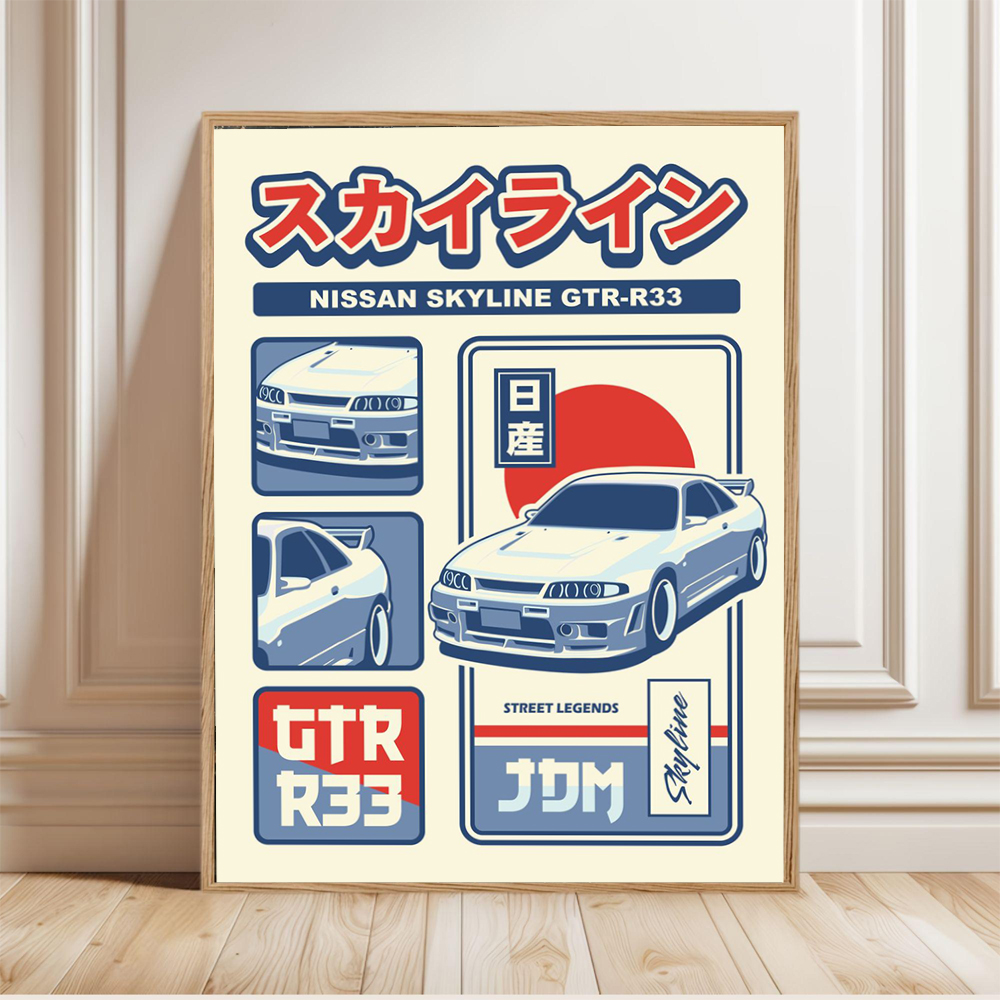 Retro Japanese Car Posters Spo - Japanese Minimalism Lifestyle review and price