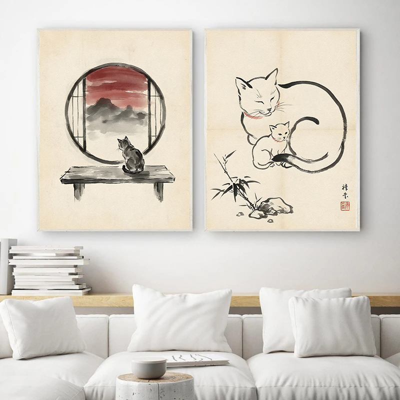Japanese Cat Sleeping by Lante - Japanese Minimalism Lifestyle review and price